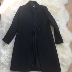 Philosophy Structured long line coat Grey/black